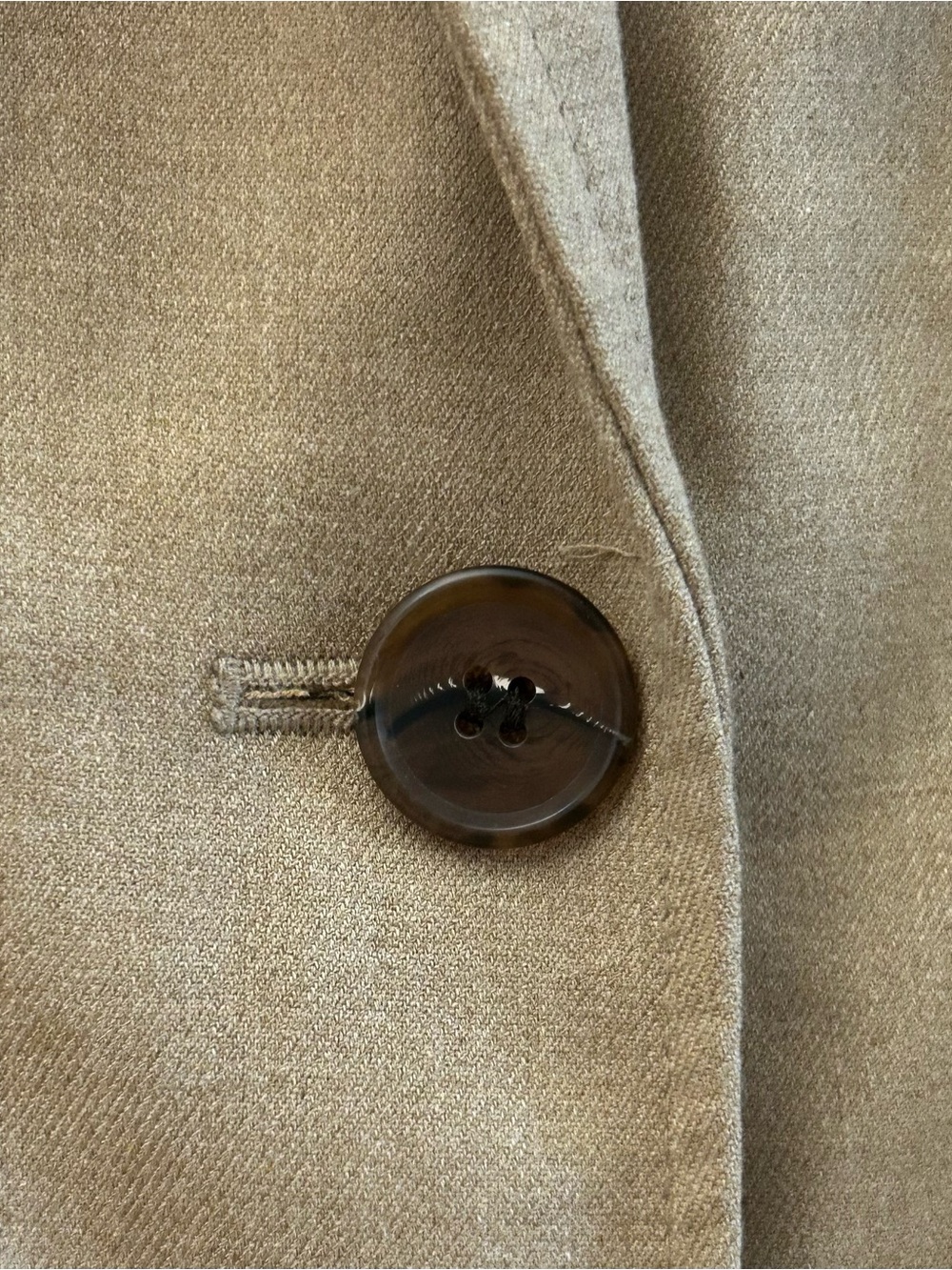 Chelsea 28 Classic Women's Tan Blazer Jacket - Tailored Two-Button - Picture 6 of 16